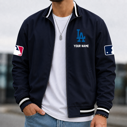 [HOMERUN DEAL] NEW CUSTOMIZED MLB02 LAD LOS ANGELES DODGERS MULTICOLOR MEN'S CASUAL JACKET