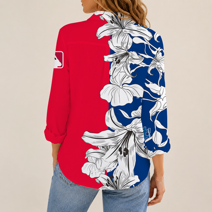 [HOMERUN DEAL] NEW CUSTOMIZED MLB02 LAD LOS ANGELES DODGERS WOMEN CASUAL SHIRT