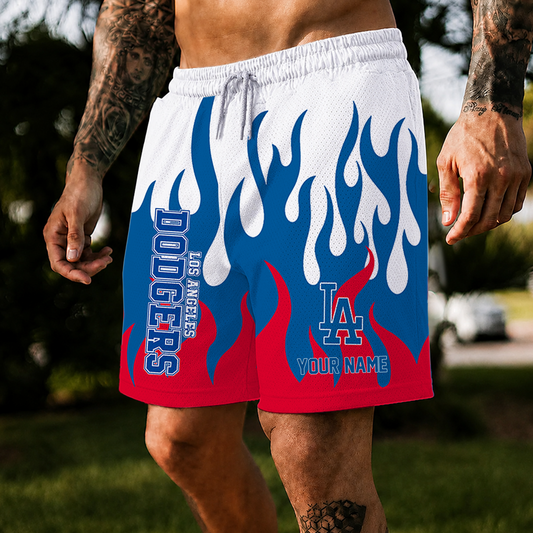 [HOMERUN DEAL] NEW CUSTOMIZED MLB02 LAD LOS ANGELES DODGERS SHORT PANTS