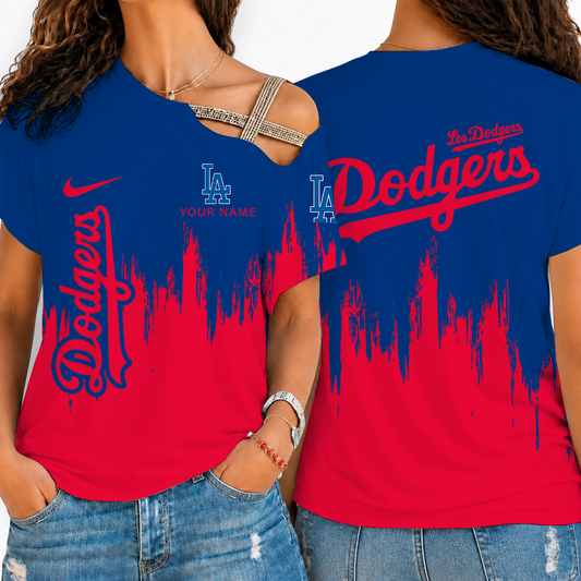 [HOMERUN DEAL] NEW CUSTOMIZED MLB02 LAD LOS ANGELES DODGERS SHOULDER SHIRT
