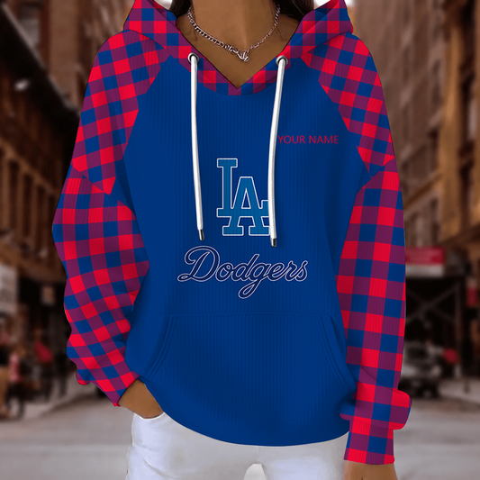 [HOMERUN DEAL] NEW CUSTOMIZED MLB02 LAD LOS ANGELES DODGERS RIBBED HOODIE & SWEATSHIRT