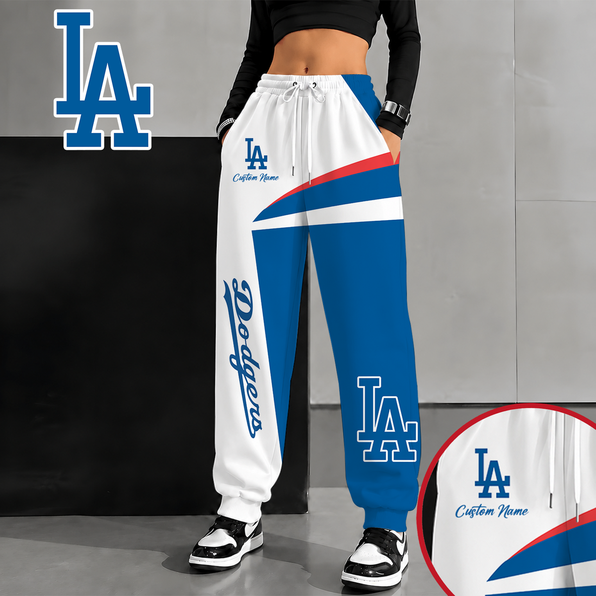 [HOMERUN DEAL] NEW CUSTOMIZED MLB02 LAD LOS ANGELES DODGERS SWEATPANTS