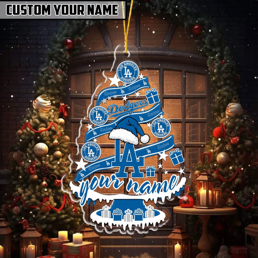 [HOMERUN DEAL] NEW CUSTOMIZED MLB02 LAD LOS ANGELES DODGERS CHRISTMAS ACRYLIC ORNAMENT