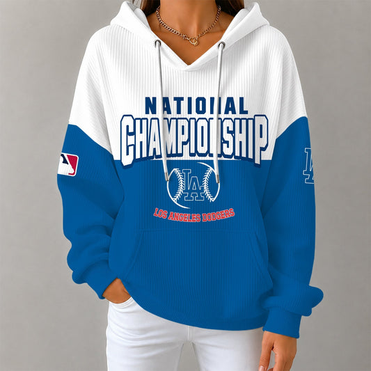 [HOMERUN DEAL] NEW CUSTOMIZED MLB02 LAD LOS ANGELES DODGERS RIBBED HOODIE & SWEATSHIRT
