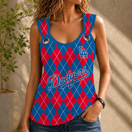 [HOMERUN DEAL] NEW CUSTOMIZED MLB02 LAD LOS ANGELES DODGERS O-RING SHOULDER TANK TOP
