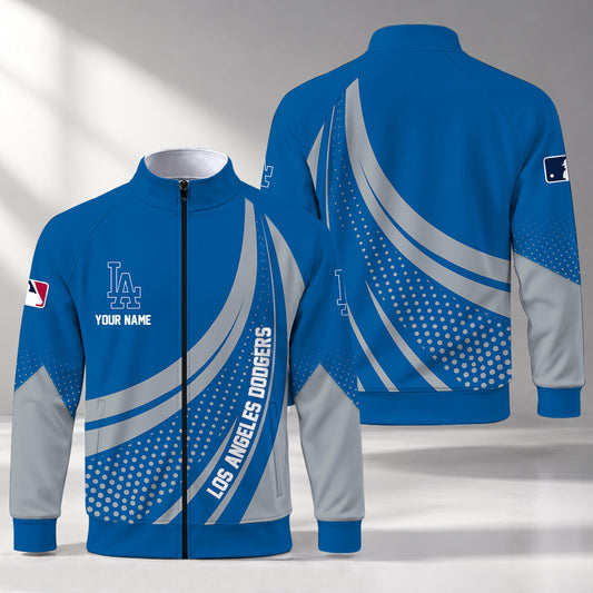 [HOMERUN DEAL] NEW CUSTOMIZED MLB02 LAD LOS ANGELES DODGERS STAND COLLAR JACKET