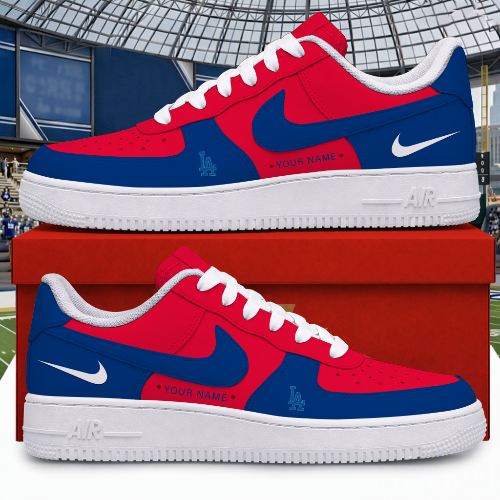 [HOMERUN DEAL] NEW CUSTOMIZED MLB02 LAD LOS ANGELES DODGERS AF1 SHOES