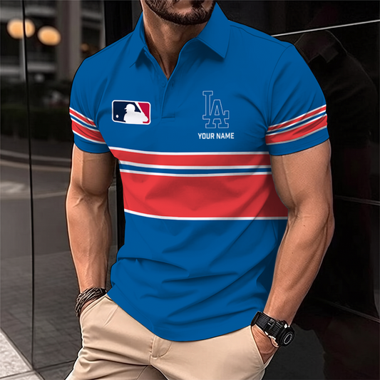 [HOMERUN DEAL] NEW CUSTOMIZED MLB02 LAD LOS ANGELES DODGERS POLO SHIRT