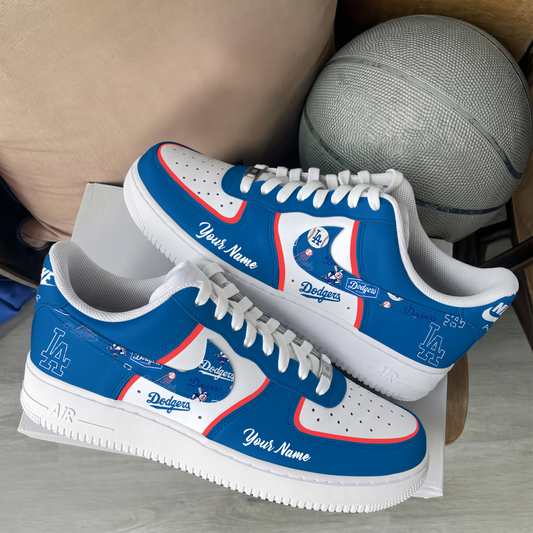 [HOMERUN DEAL] NEW CUSTOMIZED MLB02 LAD LOS ANGELES DODGERS AF1 SHOES