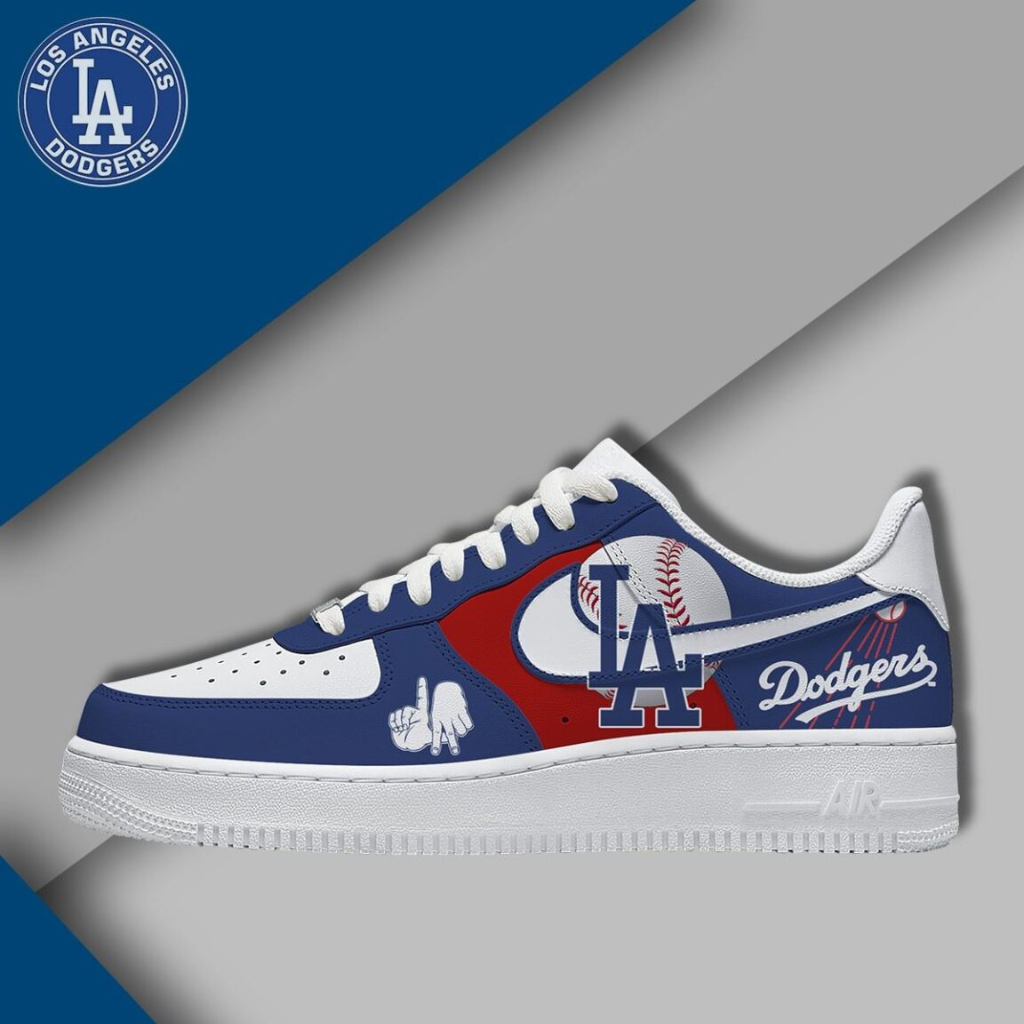 [HOMERUN DEAL] NEW CUSTOMIZED MLB02 LAD LOS ANGELES DODGERS AF1 SHOES