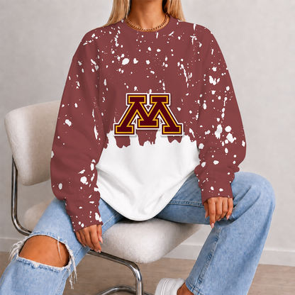 [PUCK DROP DEAL] NEW CUSTOMIZED NCAA MFF02 MGG MINNESOTA GOLDEN GOPHERS UNISEX SWEATSHIRT