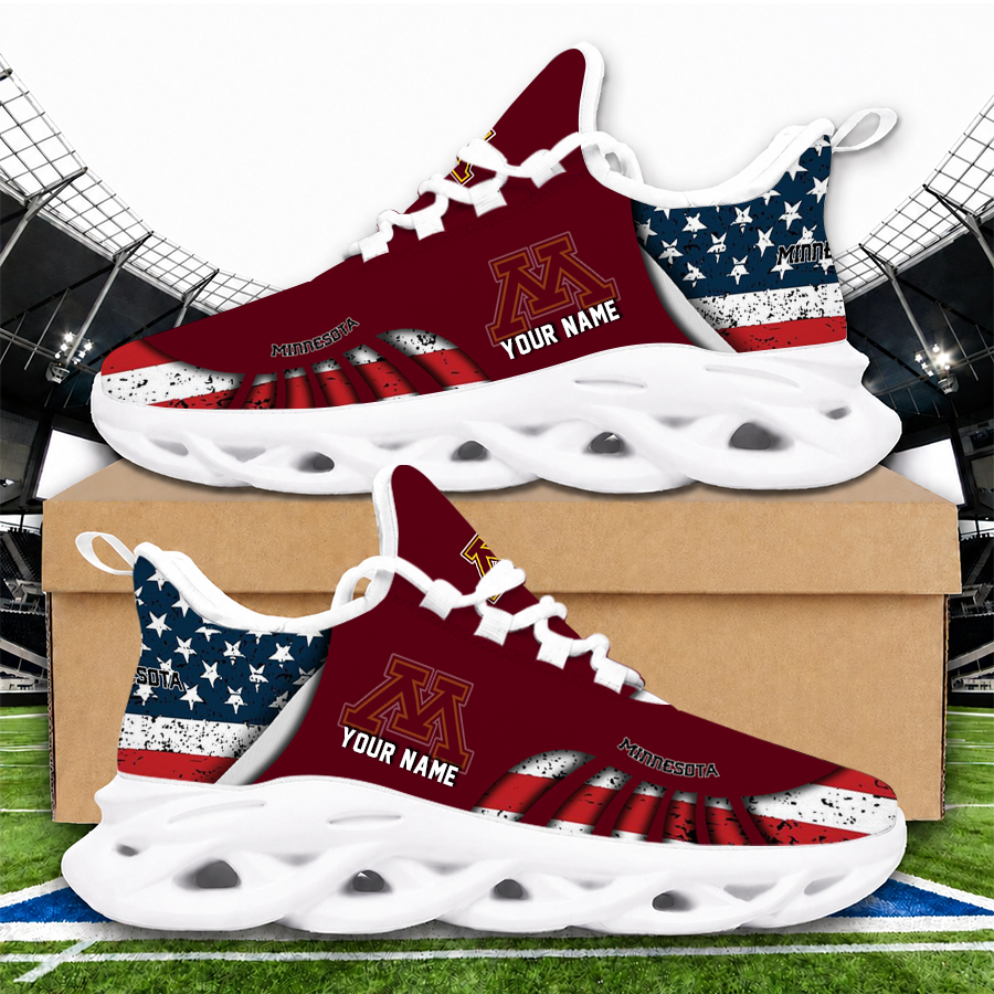 [PUCK DROP DEAL] NEW CUSTOMIZED NCAA MFF02 MGG MINNESOTA GOLDEN GOPHERS UNISEX CLUNKY SNEAKERS