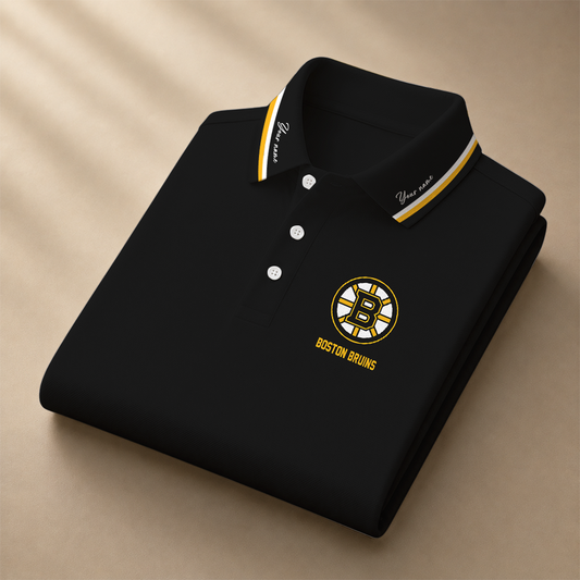 [PUCK DROP DEAL] NEW CUSTOMIZED NHL02 BTB BOSTON BRUINS POLO SHIRT