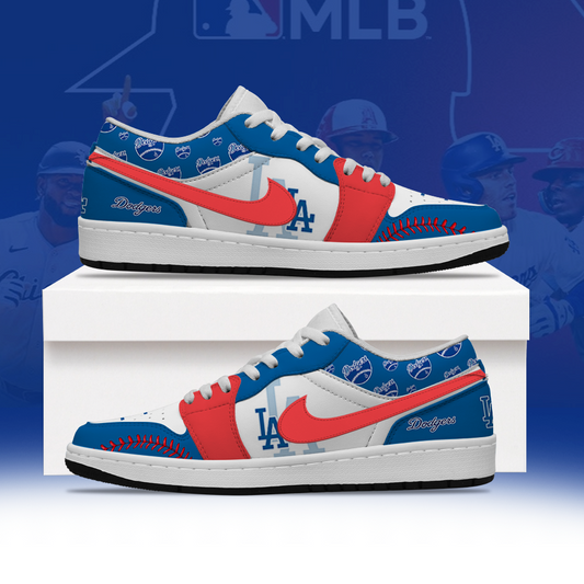 [HOMERUN DEAL] NEW CUSTOMIZED MLB02 LAD LOS ANGELES DODGERS AIR JORDAN LOW SHOES
