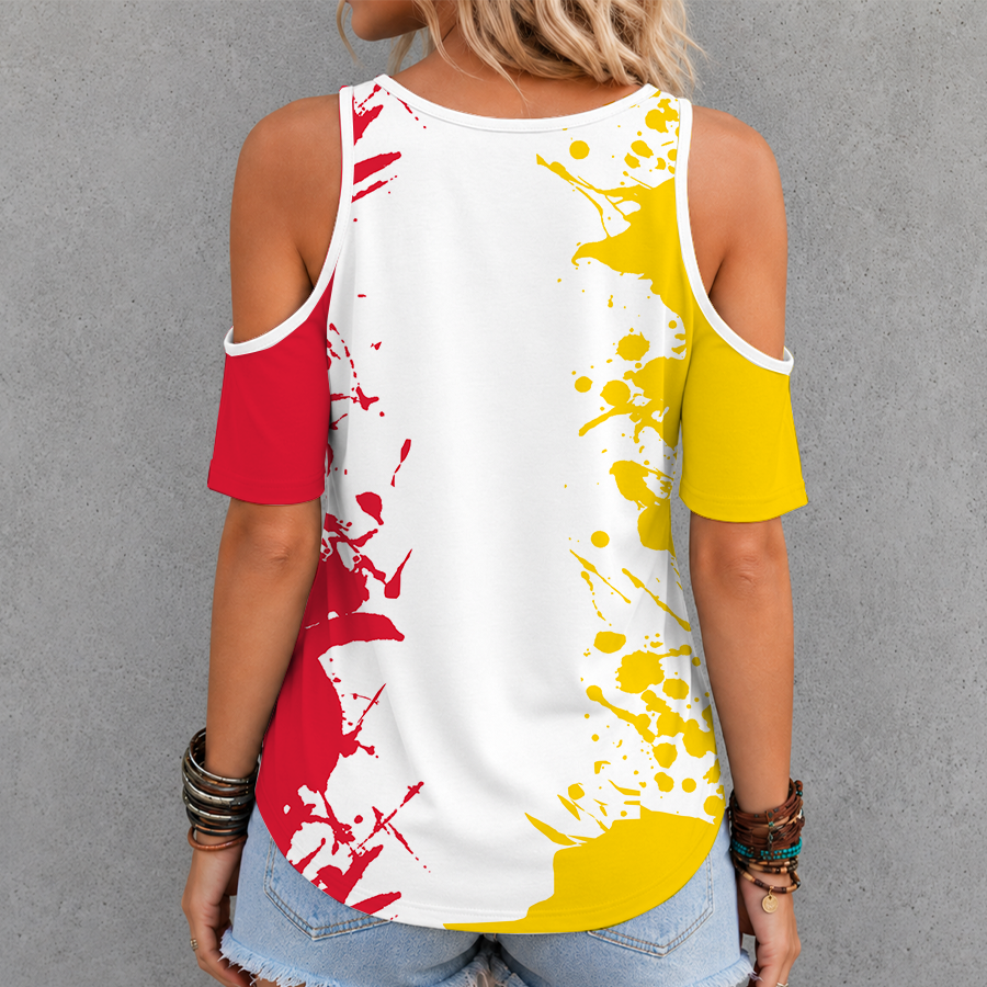[HOOPS SPECIAL] NEW CUSTOMIZED NCAA CFH02 MLT MARYLAND TERRAPINS CRISS CROSS V-NECK TOP