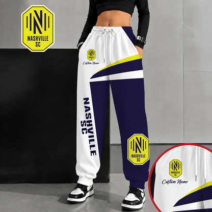 [GOAL DEAL] NEW CUSTOMIZED MLS02 NSC NASHVILLE SC SWEATPANTS