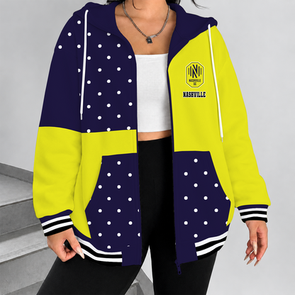 [GOAL DEAL] NEW CUSTOMIZED MLS02 NSC NASHVILLE SC ZIP HOODIE