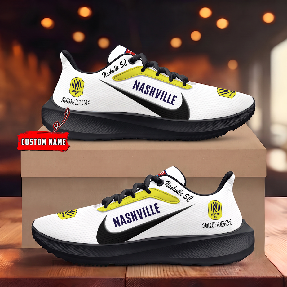 [GOAL DEAL] NEW CUSTOMIZED MLS02 NSC NASHVILLE SC ROAD RUNNING SHOES