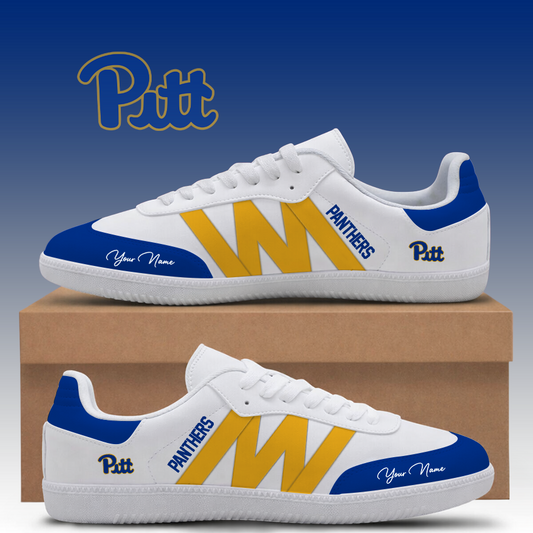 [TOUCHDOWN DEAL] NEW CUSTOMIZED NCAA FBS02 PIP PITTSBURGH PANTHERS CLASSIC SNEAKERS