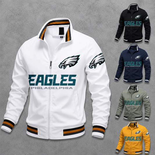 [TOUCHDOWN DEAL] NEW CUSTOMIZED NFL02 PPE PHILADELPHIA EAGLES MEN'S CASUAL JACKET