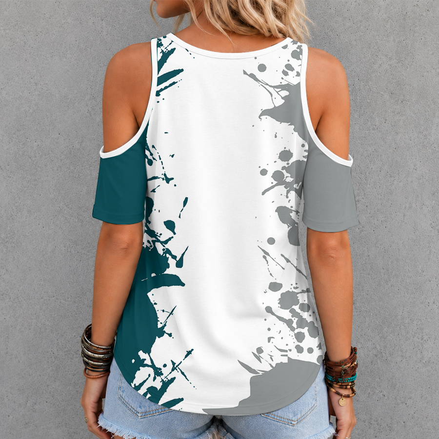 [TOUCHDOWN DEAL] NEW CUSTOMIZED NFL02 PPE PHILADELPHIA EAGLES CRISS CROSS V-NECK TOP
