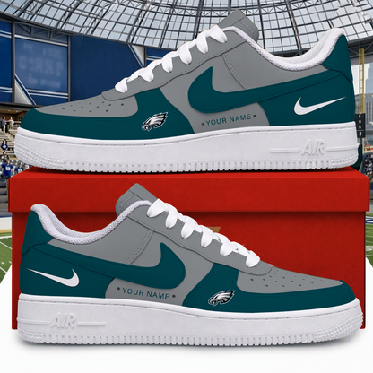 [TOUCHDOWN DEAL] NEW CUSTOMIZED NFL02 PPE PHILADELPHIA EAGLES AF1 SHOES