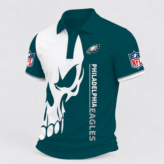[TOUCHDOWN DEAL] NEW CUSTOMIZED NFL02 PPE PHILADELPHIA EAGLES POLO SHIRT