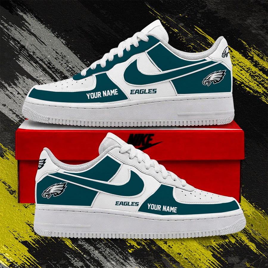 [TOUCHDOWN DEAL] NEW CUSTOMIZED NFL02 PPE PHILADELPHIA EAGLES AF1 SHOES