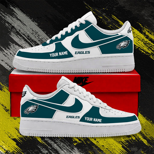 [TOUCHDOWN DEAL] NEW CUSTOMIZED NFL02 PPE PHILADELPHIA EAGLES AF1 SHOES