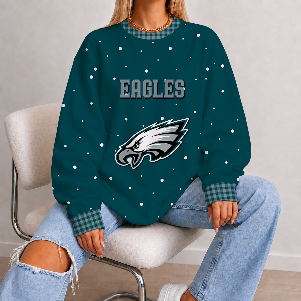 [TOUCHDOWN DEAL] NEW CUSTOMIZED NFL02 PPE PHILADELPHIA EAGLES UNISEX SWEATSHIRT