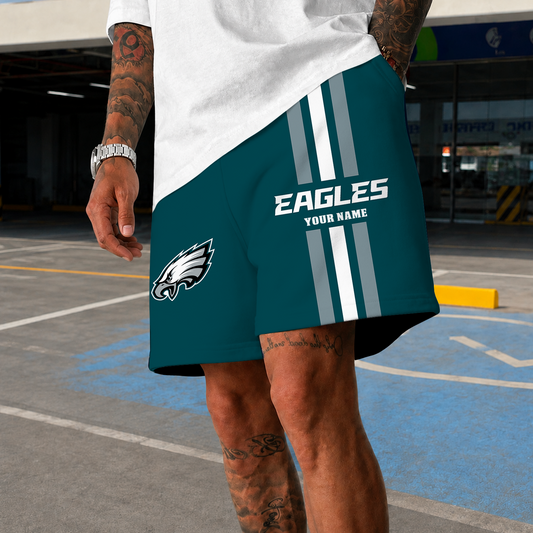 [TOUCHDOWN DEAL] NEW CUSTOMIZED NFL02 PPE PHILADELPHIA EAGLES SHORT PANTS