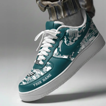 [TOUCHDOWN DEAL] NEW CUSTOMIZED NFL02 PPE PHILADELPHIA EAGLES AF1 SNEAKERS