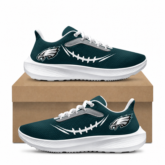 [TOUCHDOWN DEAL] NEW CUSTOMIZED NFL02 PPE PHILADELPHIA EAGLES ROAD RUNNING SHOES