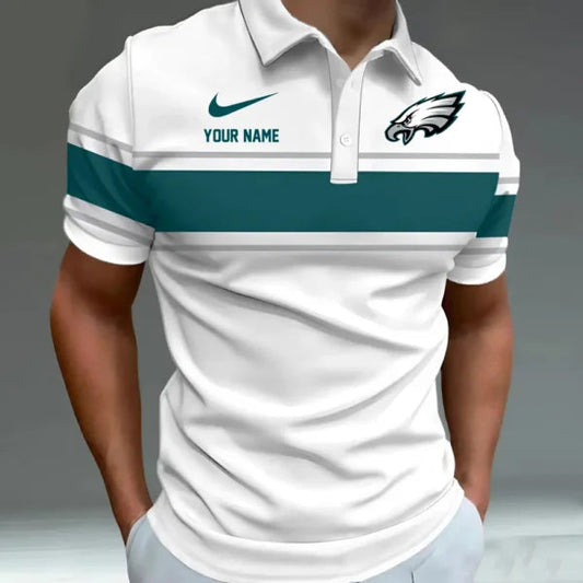 [TOUCHDOWN DEAL] NEW CUSTOMIZED NFL02 PPE PHILADELPHIA EAGLES POLO SHIRT