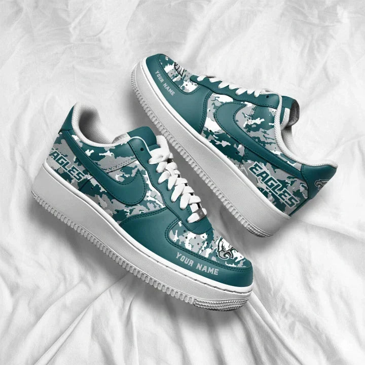 [TOUCHDOWN DEAL] NEW CUSTOMIZED NFL02 PPE PHILADELPHIA EAGLES AF1 SNEAKERS