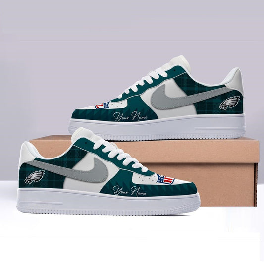 [TOUCHDOWN DEAL] NEW CUSTOMIZED NFL02 PPE PHILADELPHIA EAGLES AF1 SHOES