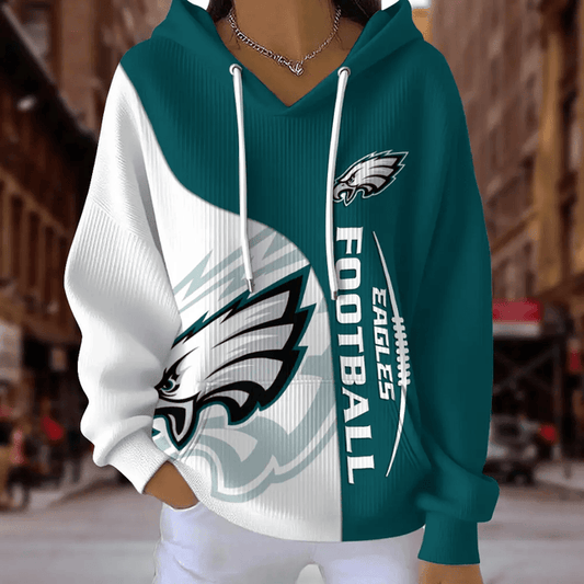 [TOUCHDOWN DEAL] NEW CUSTOMIZED NFL02 PPE PHILADELPHIA EAGLES RIBBED HOODIE & SWEATSHIRT