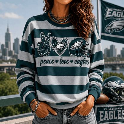 [TOUCHDOWN DEAL] NEW CUSTOMIZED NFL02 PPE PHILADELPHIA EAGLES UNISEX SWEATSHIRT