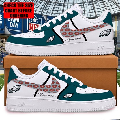 [TOUCHDOWN DEAL] NEW CUSTOMIZED NFL02 PPE PHILADELPHIA EAGLES AF1 SHOES