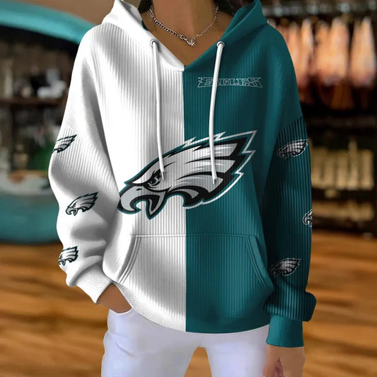 [TOUCHDOWN DEAL] NEW CUSTOMIZED NFL02 PPE PHILADELPHIA EAGLES RIBBED HOODIE & SWEATSHIRT