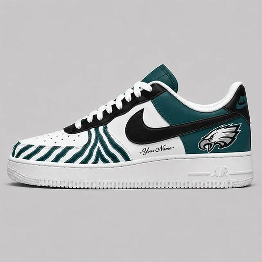 [TOUCHDOWN DEAL] NEW CUSTOMIZED NFL02 PPE PHILADELPHIA EAGLES AF1 SHOES