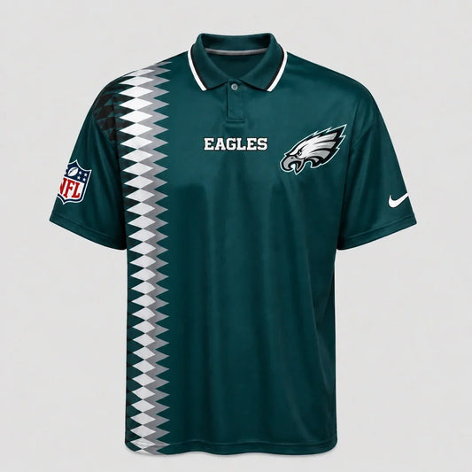 [TOUCHDOWN DEAL] NEW CUSTOMIZED NFL02 PPE PHILADELPHIA EAGLES POLO SHIRT