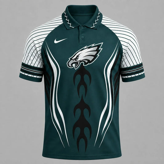 [TOUCHDOWN DEAL] NEW CUSTOMIZED NFL02 PPE PHILADELPHIA EAGLES POLO SHIRT