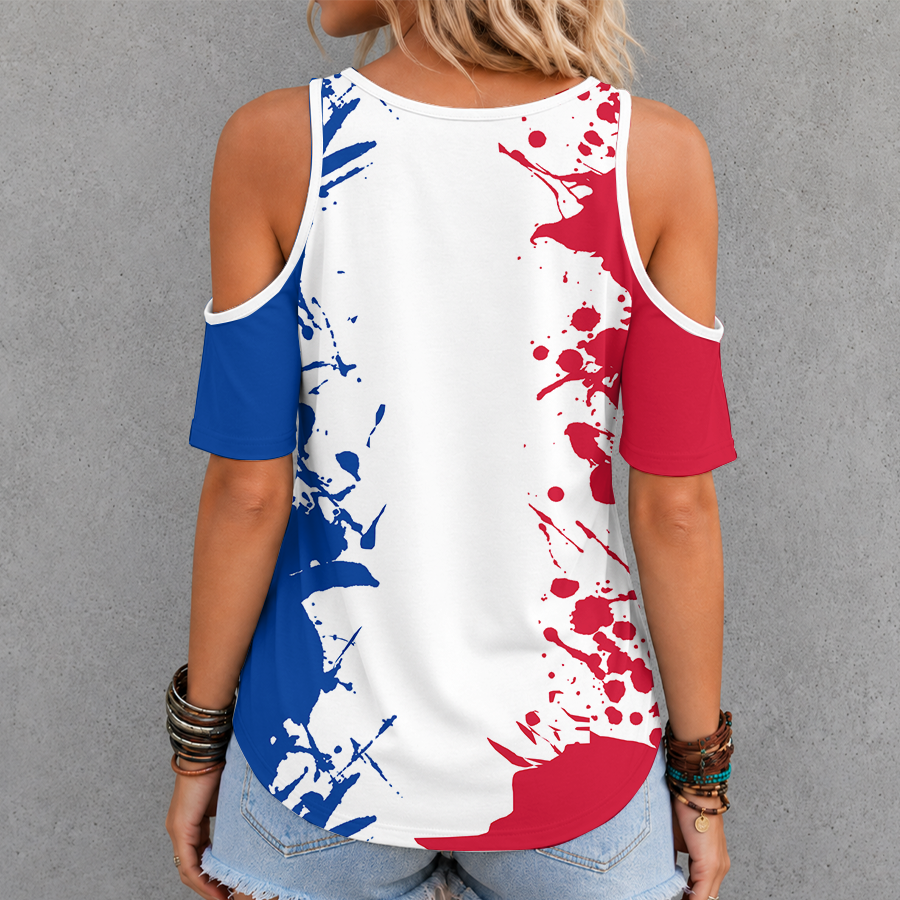 [TOUCHDOWN DEAL] NEW CUSTOMIZED NFL03 BFB BUFFALO BILLS CRISS CROSS V-NECK TOP