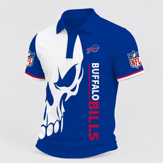 [TOUCHDOWN DEAL] NEW CUSTOMIZED NFL03 BFB BUFFALO BILLS POLO SHIRT