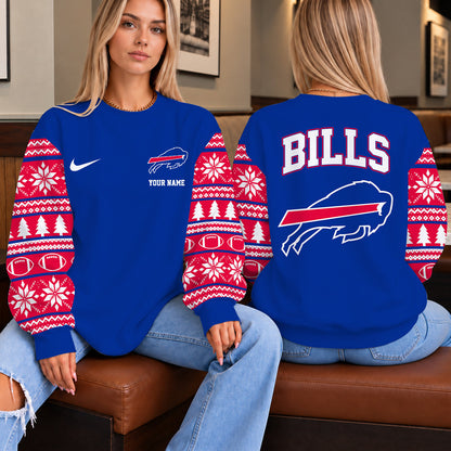 [TOUCHDOWN DEAL] NEW CUSTOMIZED NFL03 BFB THE BILLS UNISEX SWEATSHIRT