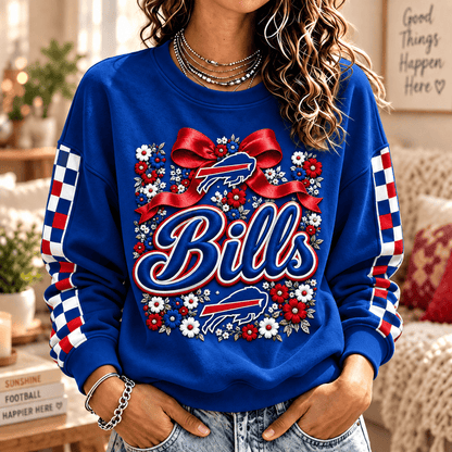 [TOUCHDOWN DEAL] NEW CUSTOMIZED NFL03 BFB BUFFALO BILLS  UNISEX SWEATSHIRT