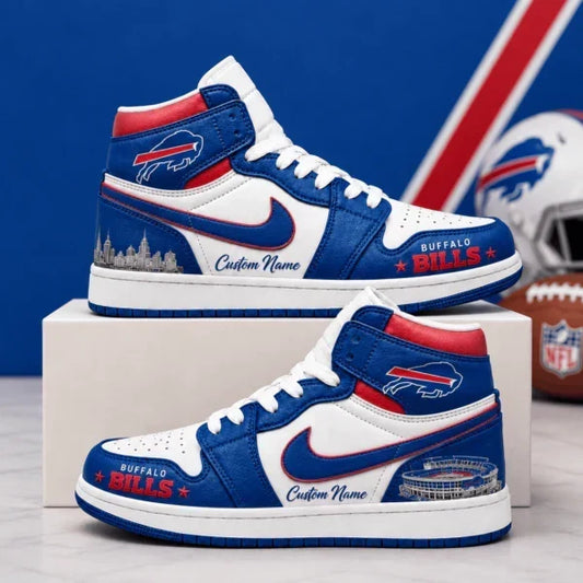 [TOUCHDOWN DEAL] NEW CUSTOMIZED NFL03 BFB BUFFALO BILLS AIR JORDAN 1
