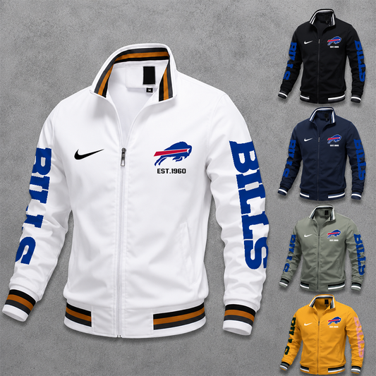 [TOUCHDOWN DEAL] NEW CUSTOMIZED NFL03 BFB BUFFALO BILLS MEN'S CASUAL JACKET