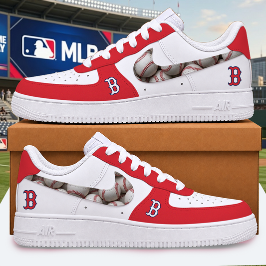 [HOMERUN DEAL] NEW CUSTOMIZED MLB03 BRS BOSTON RED SOX AF1 SHOES
